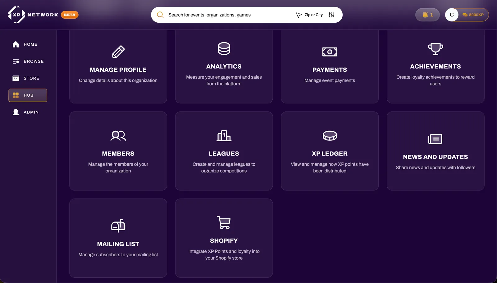 XP Network Shopify app installation screen