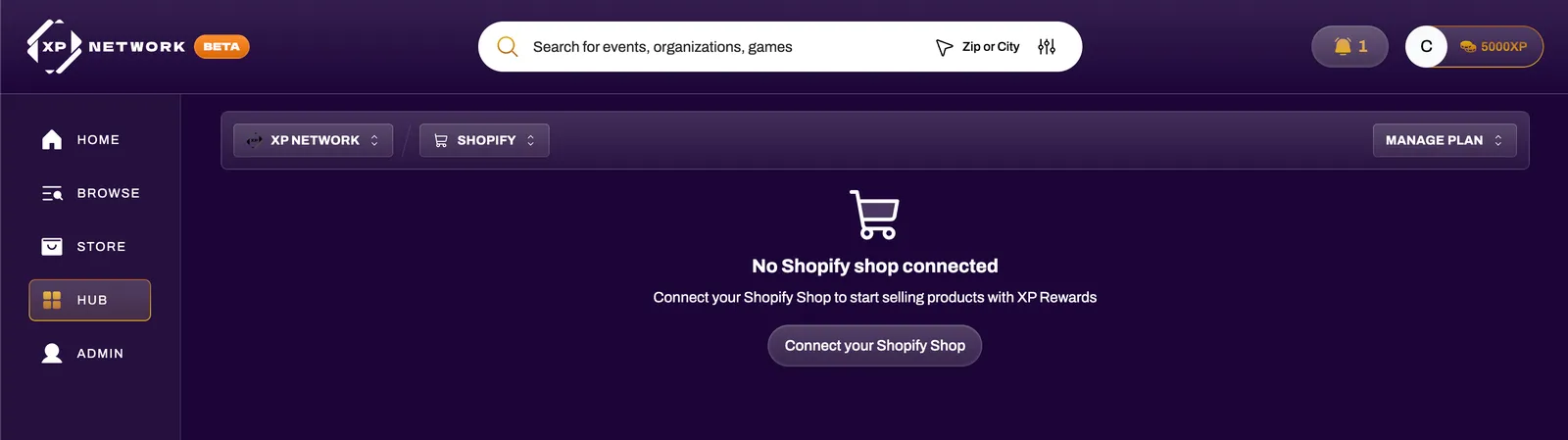 XPN collection setup in Shopify