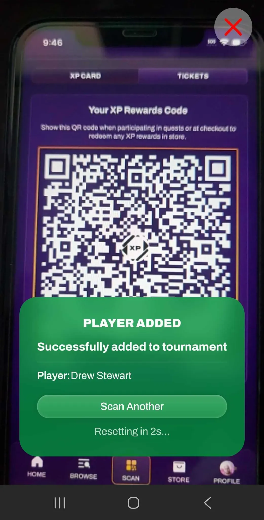 Screenshot of a successful Auto-Add scan confirmation